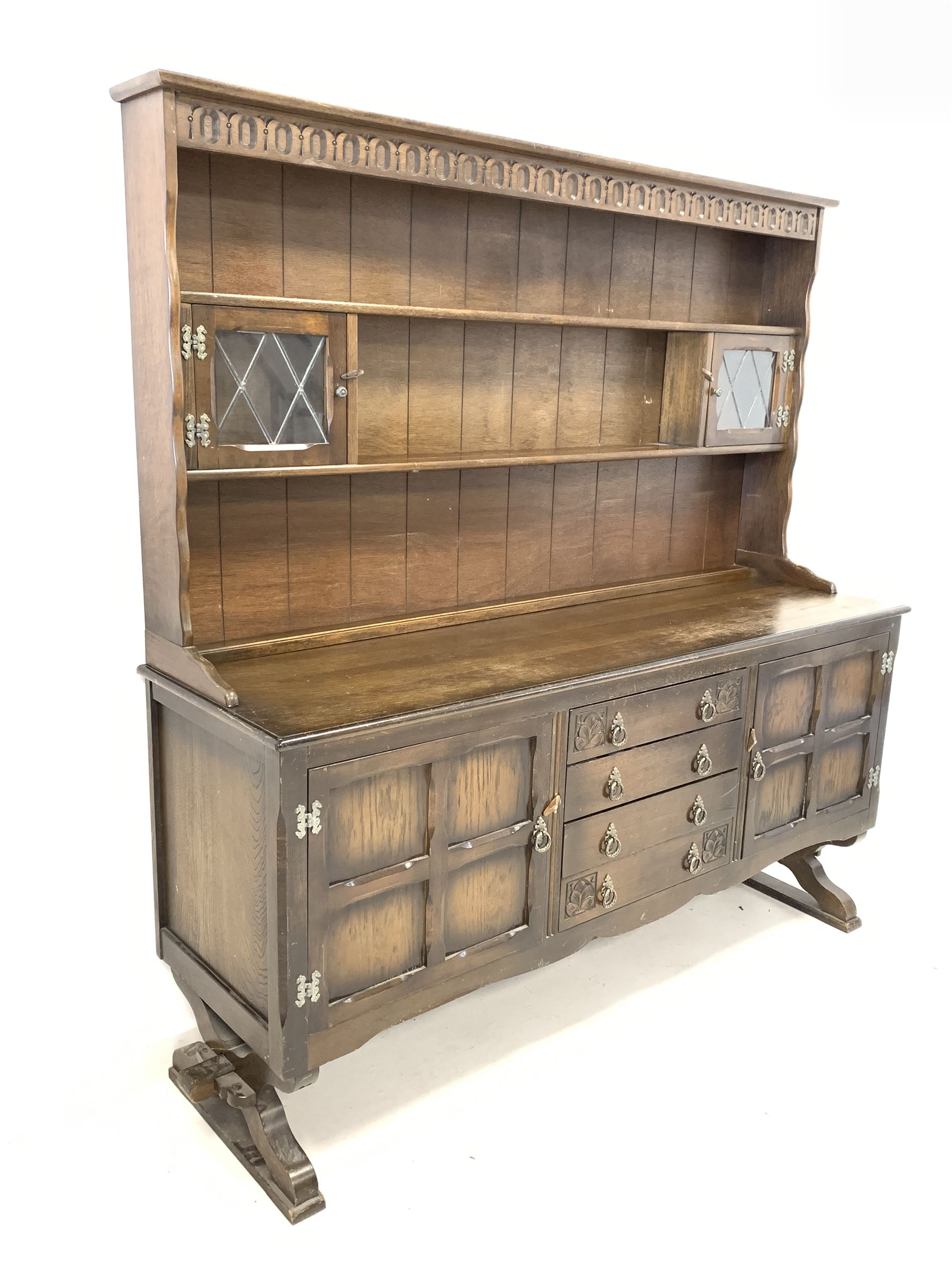 20th century oak dresser - Image 2 of 3