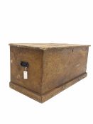 19th century scumbled pine blanket box