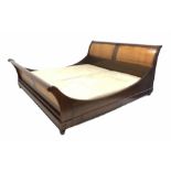 And So to Bed - French cherry wood Emperor 6� 6� sleigh bed