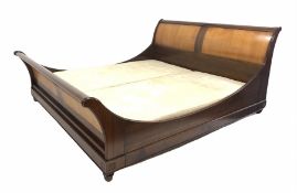 And So to Bed - French cherry wood Emperor 6� 6� sleigh bed