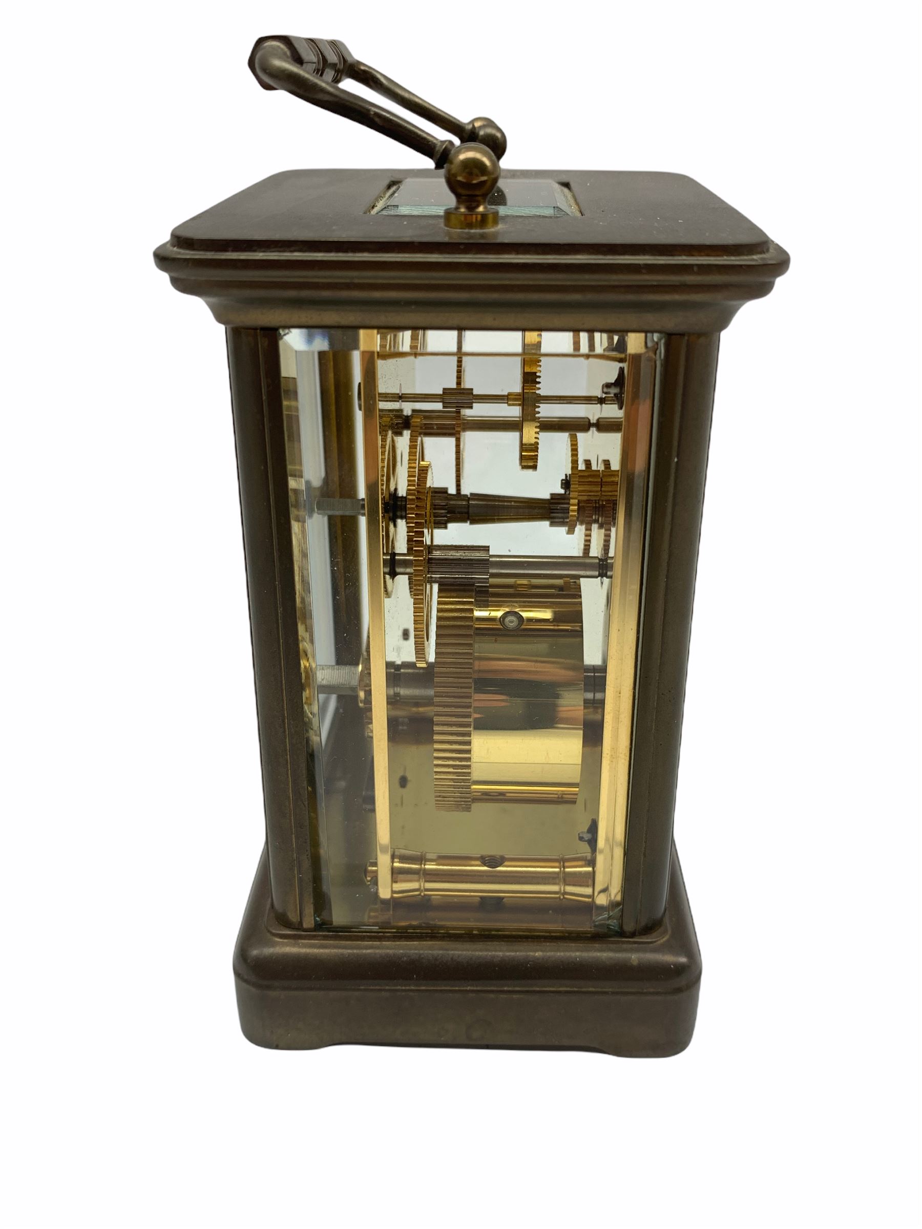 20th century Matthew Norman eight-day timepiece Carriage Clock with a lever platform escapement - Image 2 of 4