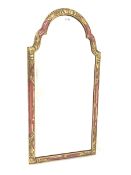 Late 18th century design parcel gilt wall upright wall mirror