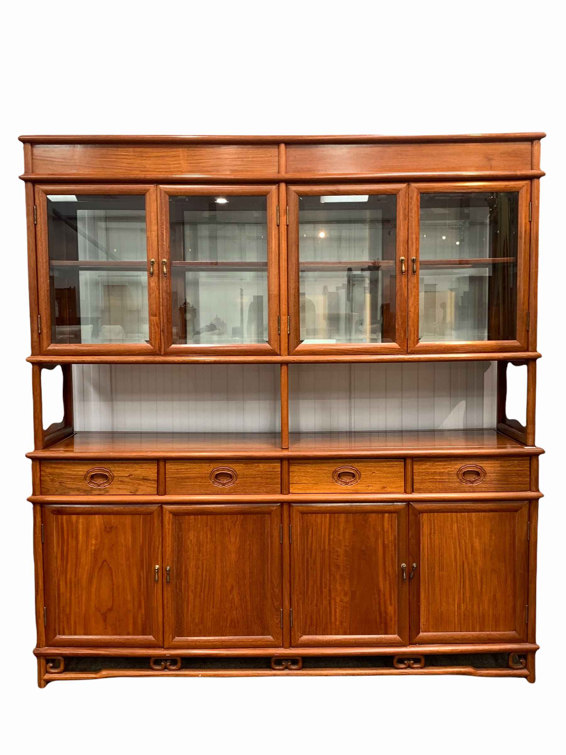 Chinese rosewood sideboard display cabinet