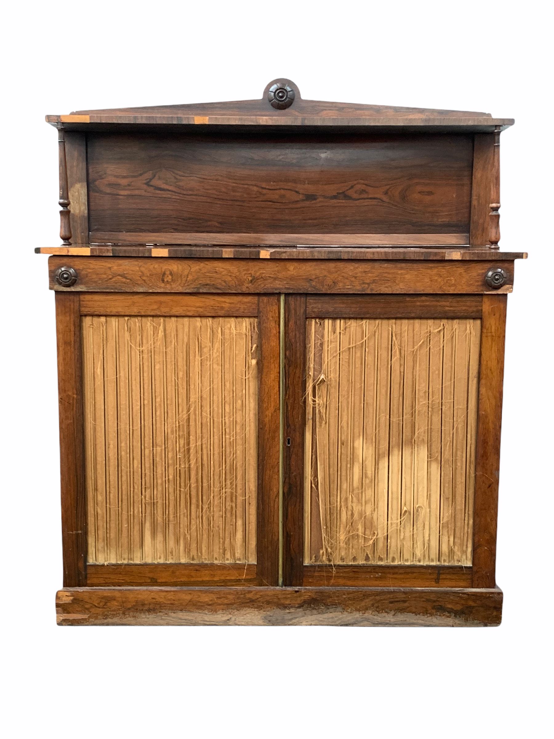 Late Georgian rosewood chiffonier