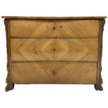 Continental walnut chest