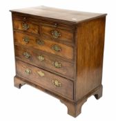 George III mahogany bachelors chest