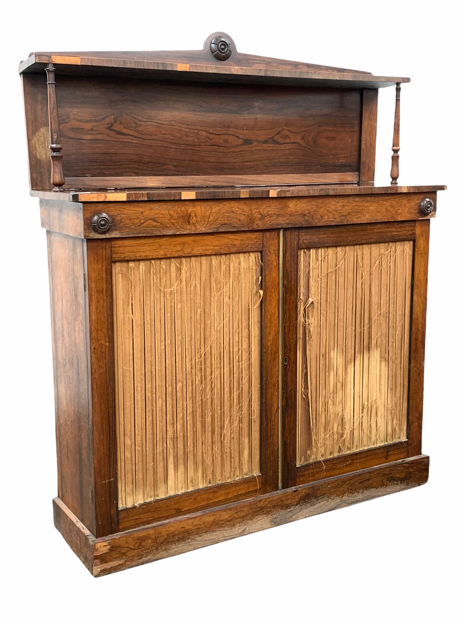 Late Georgian rosewood chiffonier - Image 2 of 3