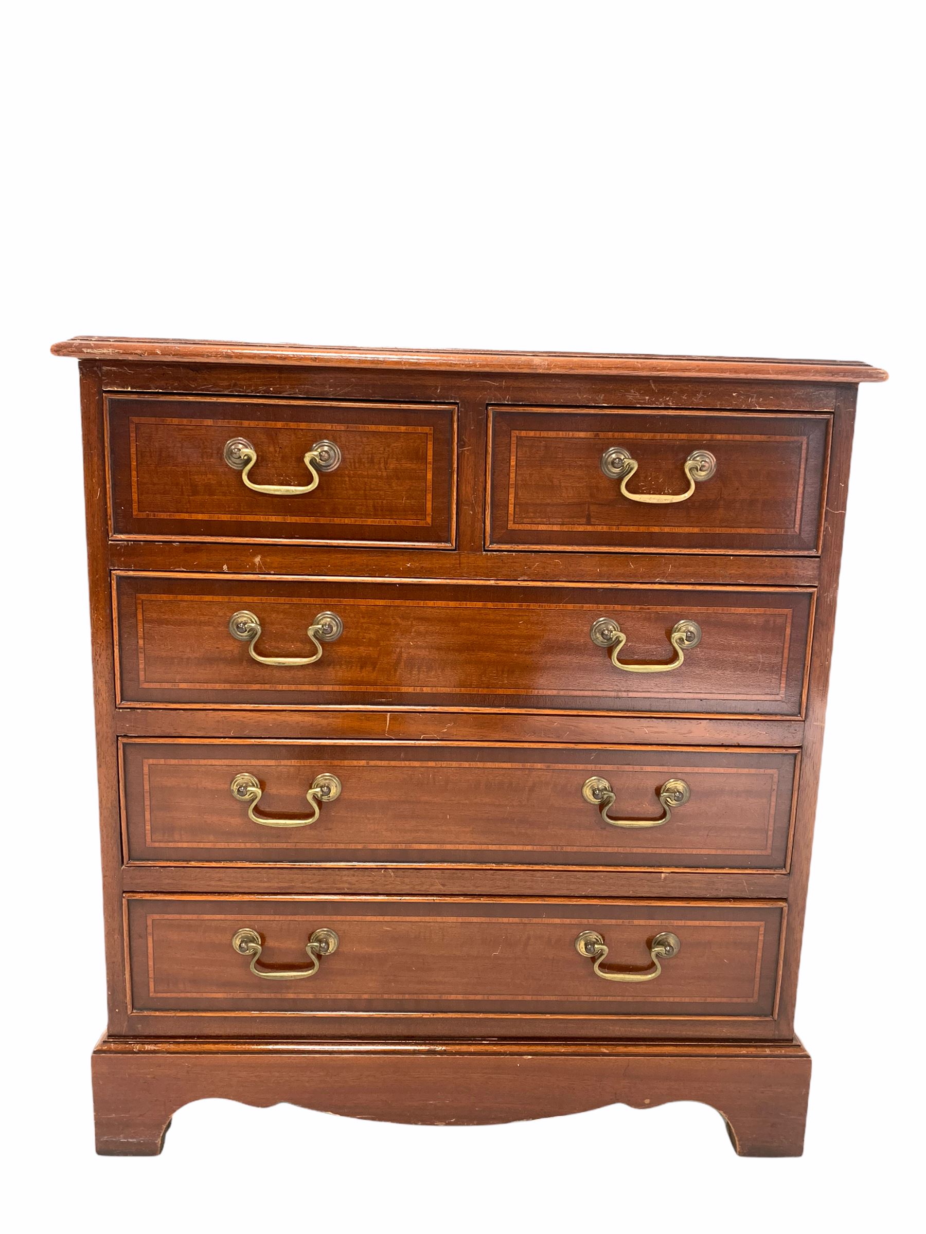 20th century mahogany chest - Image 2 of 3