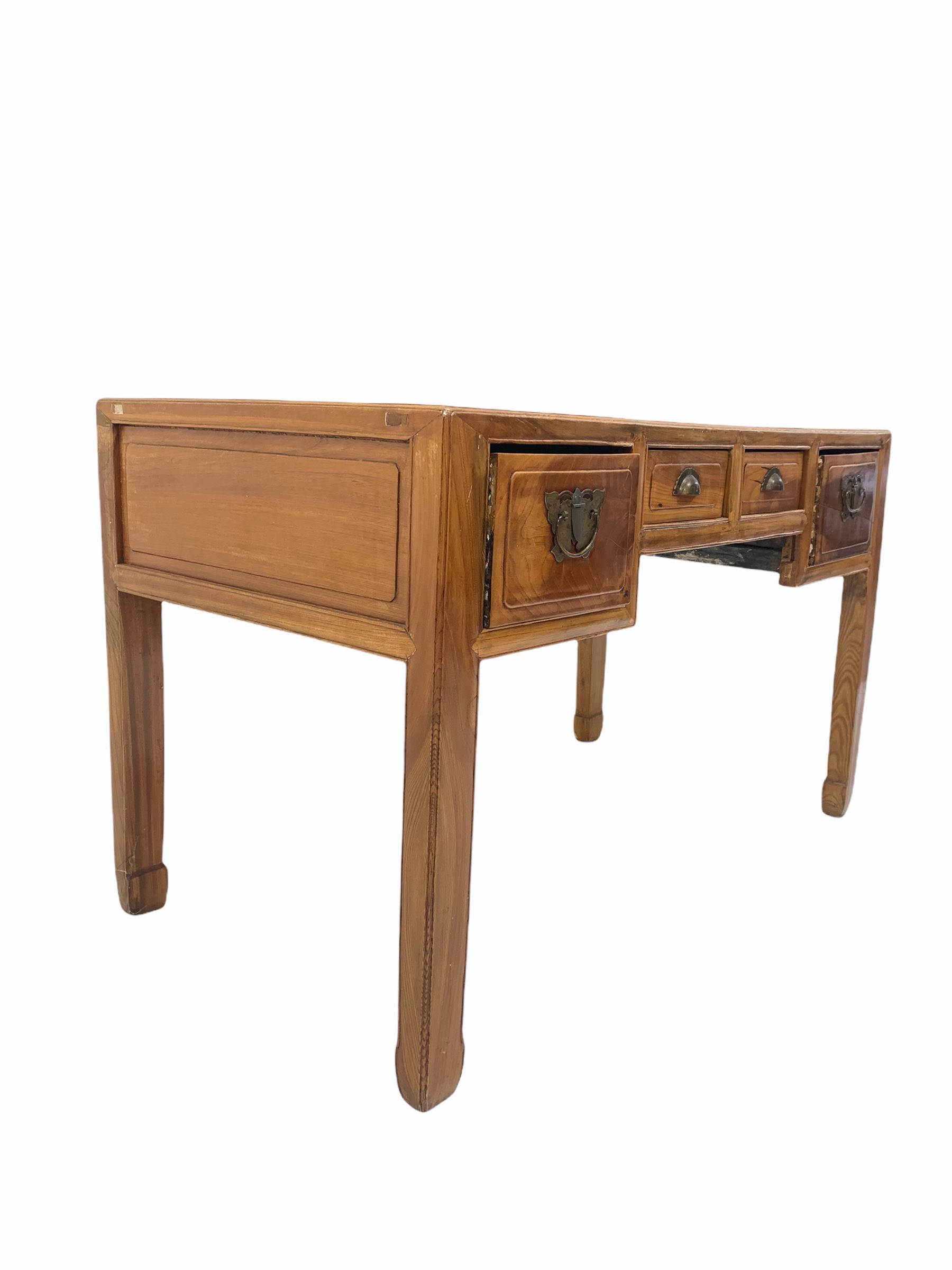 20th century Chinese hardwood side table - Image 2 of 3