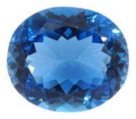 Loose blue topaz stone