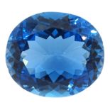 Loose blue topaz stone