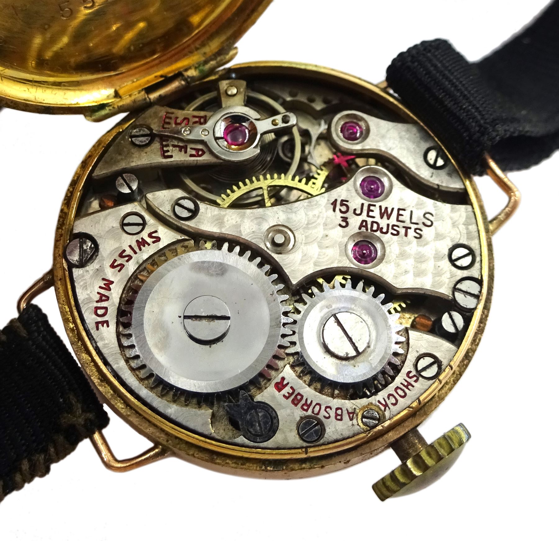 J W Benson early 20th century 18ct gold ladies manual wind wristwatch - Image 2 of 2