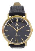 Omega Genève 9ct gold gentleman's manual wind wristwatch