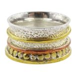 Silver and silver-gilt spinner ring