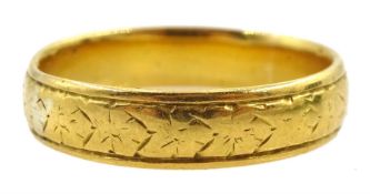 Edwardian 22ct gold wedding band