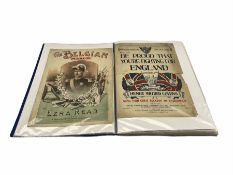 An album of Victorian and later sheet music covers mostly relating to WW1 to include What did you do