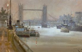 John Haskins (British b.1938): River Thames