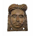 19th/ early 20th century oak Corbel carved as a gentleman's head