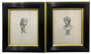 After John Taylor Wedgwood (British 1782 - 1856): 'The Young Bacchus' Bust and Classical Maiden Bust