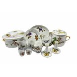 Royal Worcester 'Evesham' pattern tea and dinner wares including ramekins