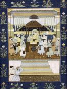 After Abid son of Aqa Riza (Indian 17th century): 'The Emperor Shah Jahan on the Peacock Throne' wit