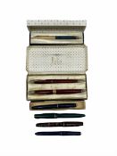 Parker fountain pens to include: Senior with 14k nib