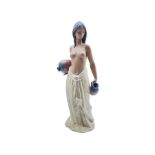 Lladro Gres figure of a semi-nude woman 'Water Carrier' No. 2323