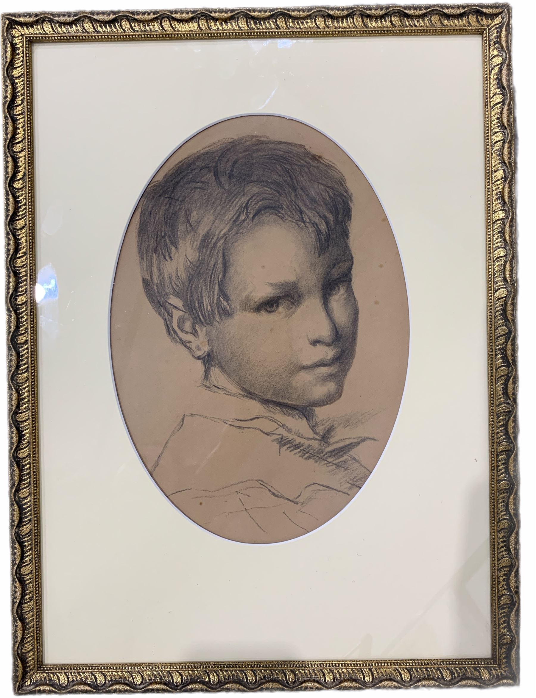 English School (early 20th century): Portrait of a Boy - Image 2 of 2