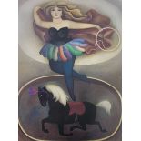 After Carlos Ochagavia (Spanish b.1913): Ring Mistress with Circus Pony
