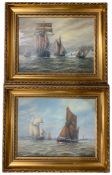 Max Parsons ARCA (British 1915-1998): Schooners and Ships in Full Sail