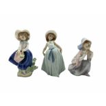 Three Lladro figures comprising 'Little Virgin' 5752