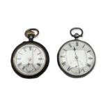 Victorian open face key wind lever ladies pocket watch