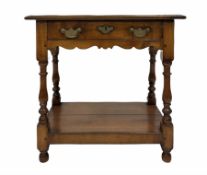 Late 18th century style fruitwood side table