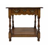 Late 18th century style fruitwood side table