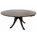 Georgian style mahogany circular dining table