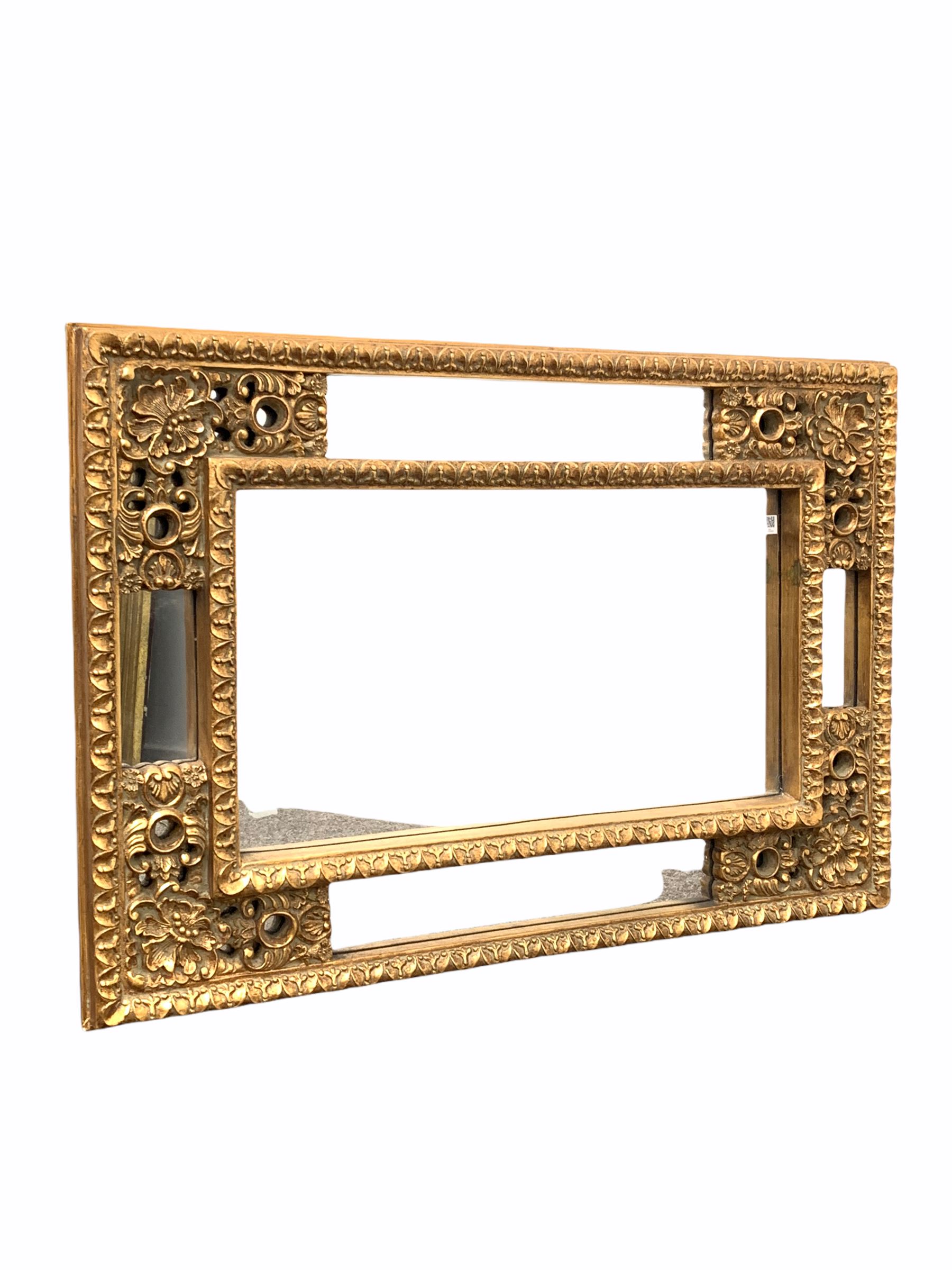 Classical design gilt framed wall hanging mirror 97cm x 66cm