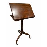 Early Victorian mahogany reading table