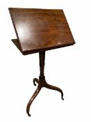 Early Victorian mahogany reading table