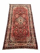 Persian Maleyer red ground carpet