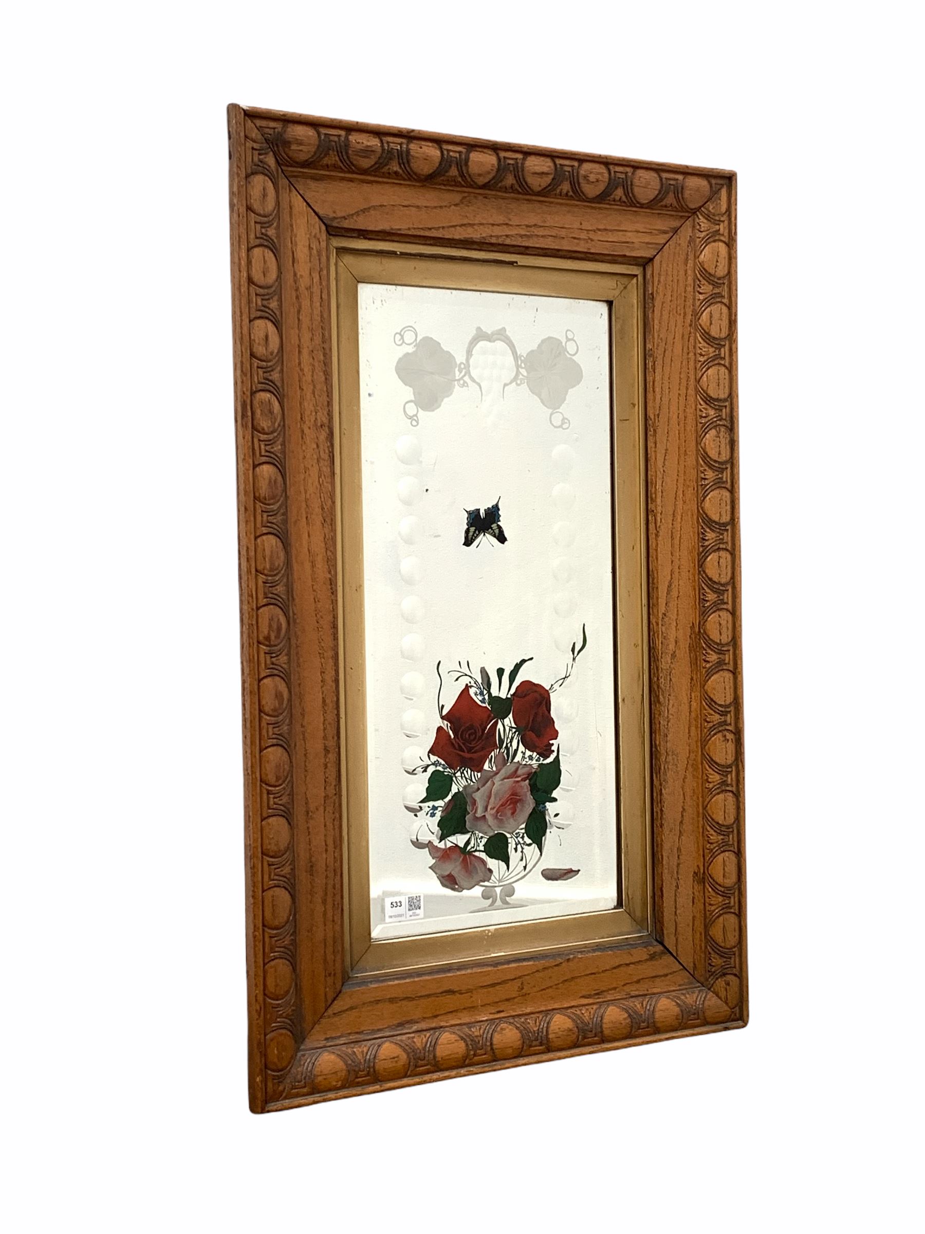 Early 20th century wall hanging mirror