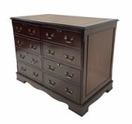 Georgian style mahogany four drawer filling cabinet