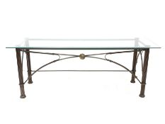 Wrought metal console table