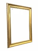 20th century gilt framed bevel edged wall mirror