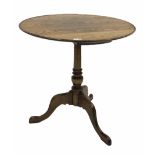 George III style oak centre table