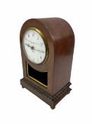 A 1920�s mahogany cased timepiece mantle clock