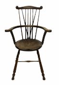 Early 20th century beech country chair