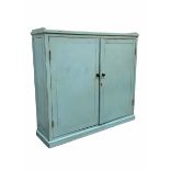 Late 19th/ early 20th century painted pine kitchen larder cupboard