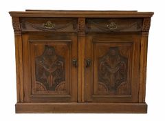 Edwardian walnut sideboard