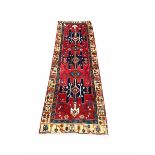 Persian Heriz runner rug