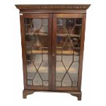 Late 19th century mahogany floor standing bookcase